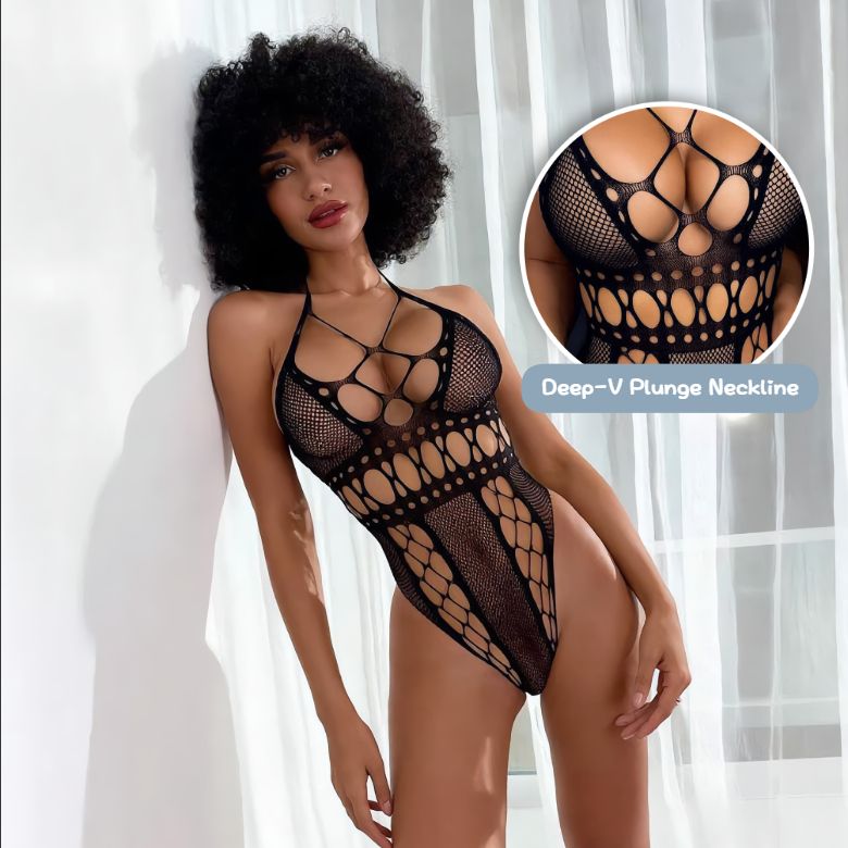 [Astante Living] Sexy Top+Underwear Sex Lingerie Fishing Net High Elasticity Hollowed out Bra underpant sex toys adult gift Sexy laceUnderwear Sex Clothes Nightgow, Erotic Nightwear for Couples