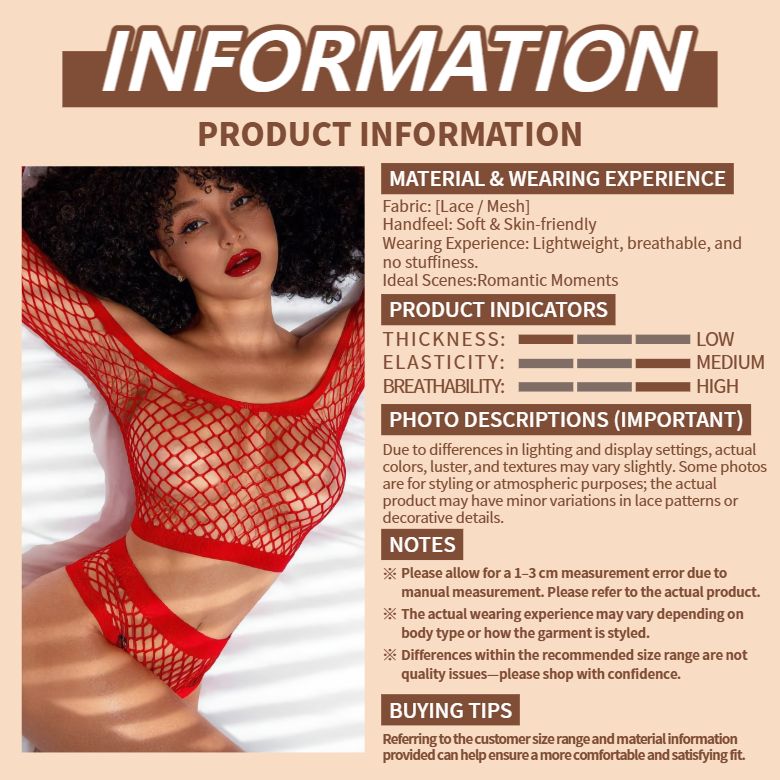 [Astante Living] Sexy Top+Underwear Sex Lingerie Fishing Net High Elasticity Hollowed out Bra underpant sex toys adult gift Sexy lace
