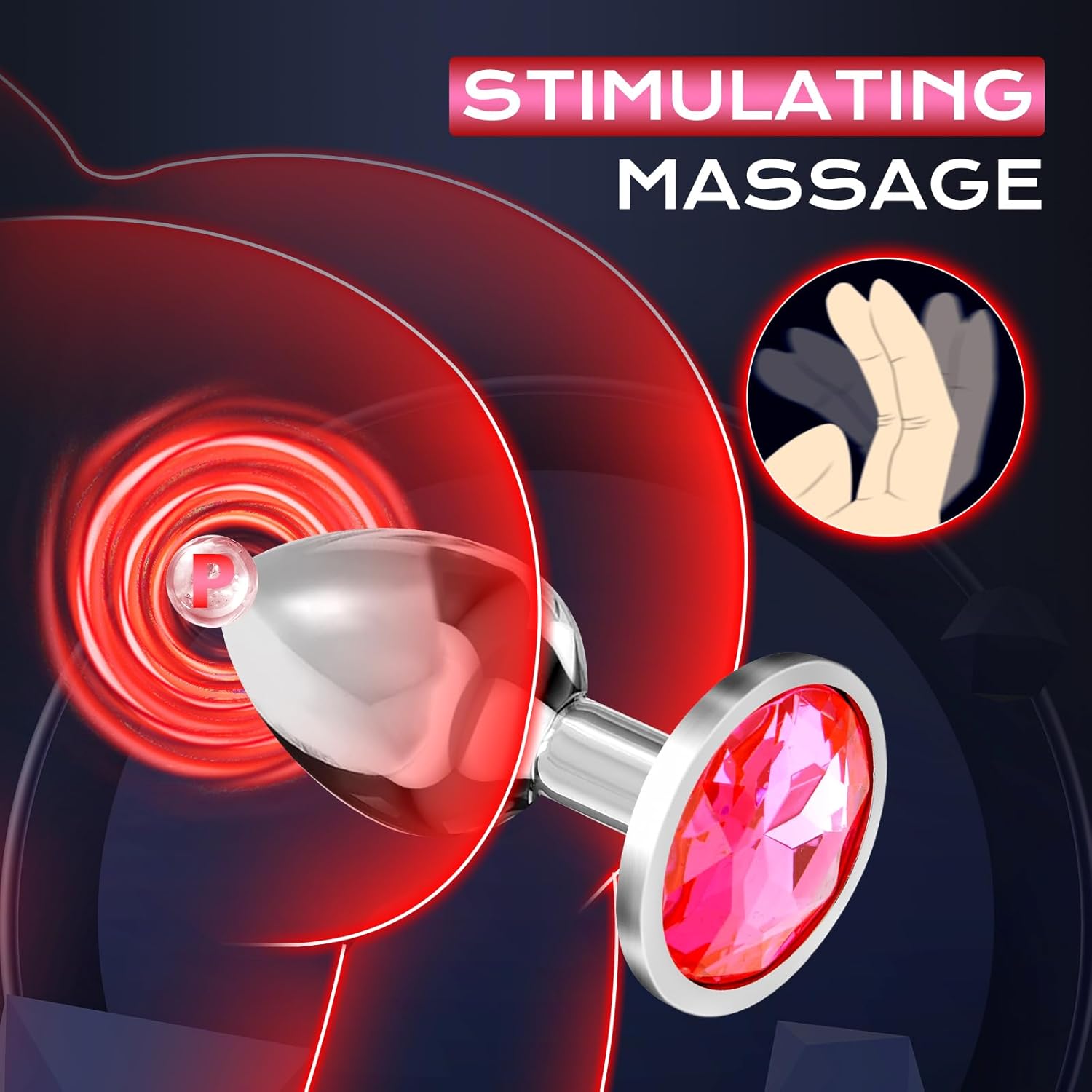 [Astante Living ] Smart Anal Plug Vibrator Wireless Remote Control Butt Plug Vibrating Male Prostate Massage Waterproof Rechargeable Silicone Adult Sex Toy for Men Women Couples