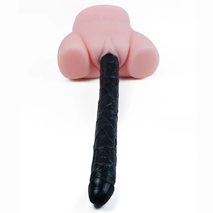 [Astante Living]18 Inches Double Sided Long Dildo Crystal Jellies Realistic Extra Plus Dong Dual Penetration Anal Plug Adult Sex Toy for Lesbian Women Couple