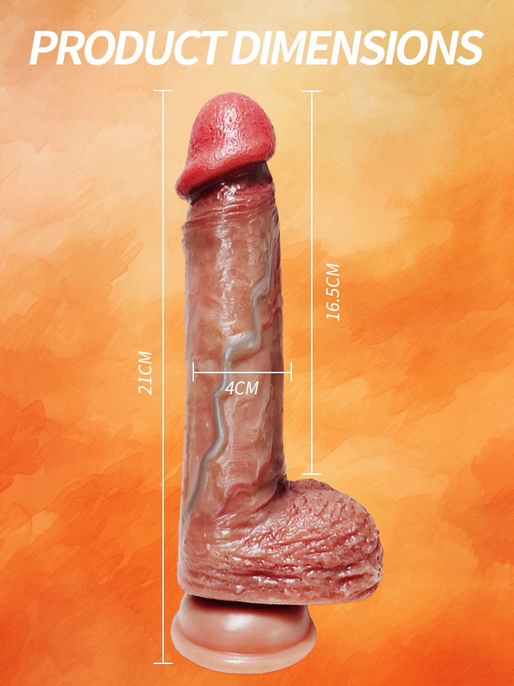 [Astante Living] Realistic flesh colored dildo, medical silicone dildo, G-spot, anus, curved adult sex toy, suitable for male and female couples and girlfriends -Limited FREE Gift!