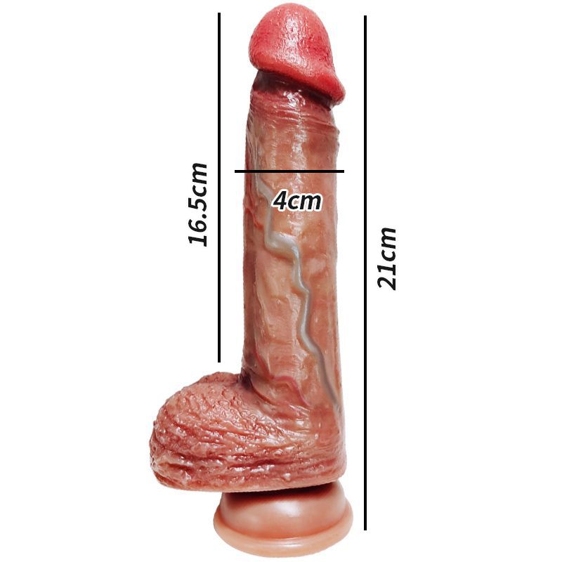 [Astante Living] Realistic flesh colored dildo, medical silicone dildo, G-spot, anus, curved adult sex toy, suitable for male and female couples and girlfriends -Limited FREE Gift!