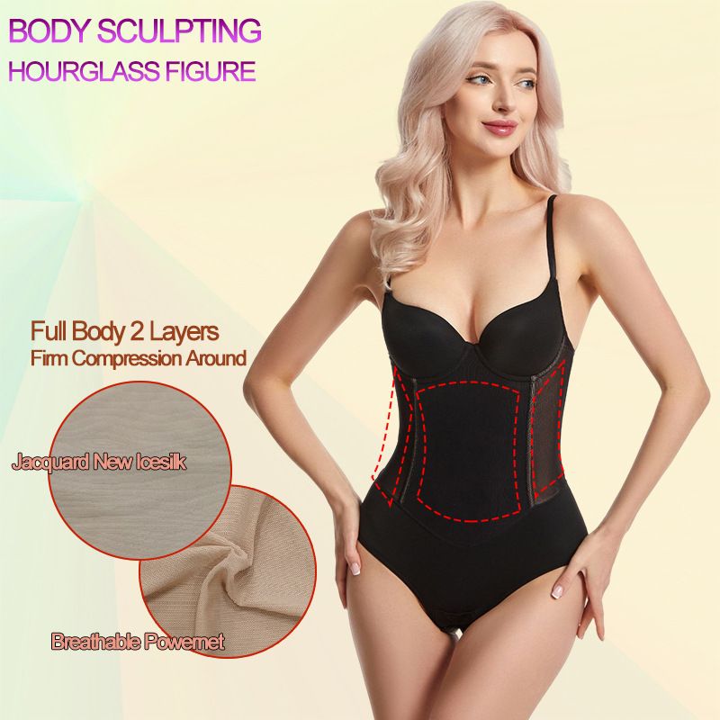 Full Body Shapewear Compression Girdle Fajas Colombian Corrective Underwear Tummy Control Shaper Butt Lift Slim Corset Bodysuits