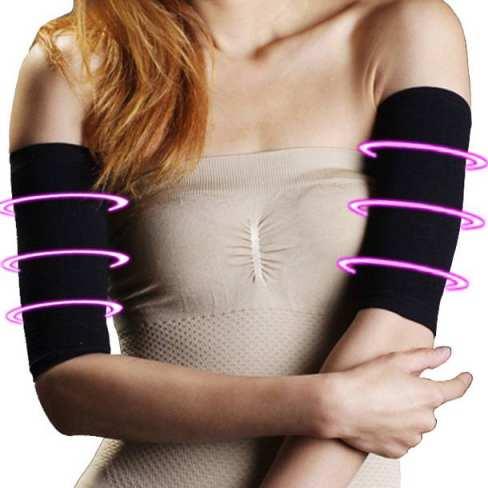 women slimming arm shaper weight loss arm shapers shapewear upper arm shapers elastic black