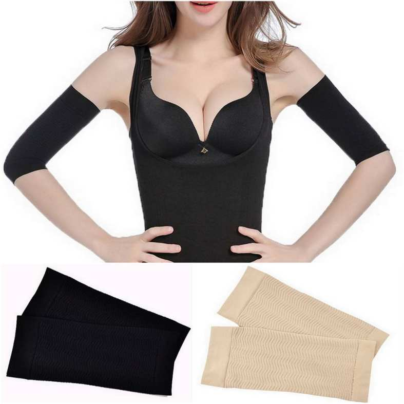 women slimming arm shaper weight loss arm shapers shapewear upper arm shapers elastic black