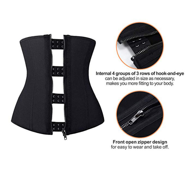 Women Waist Trainer Belt Shaper Waist Cinchers Zipper Body Shaper Zip Corset Girdle Slim Belt Slimming Waistband