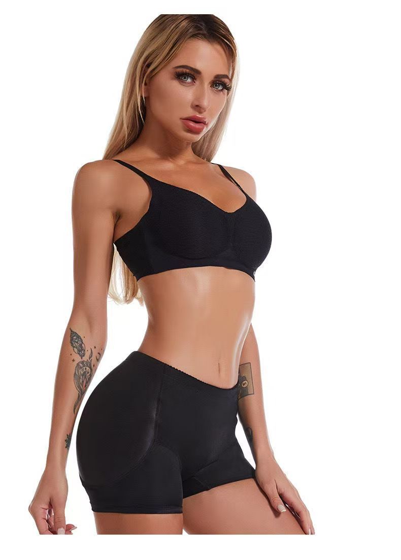 Women Low Waist Underwear Sponge Pads Body Shapers Hips Up Belly Slim Fake Ass Pants Padded Shapewear Panties Hip Pads Plus Size