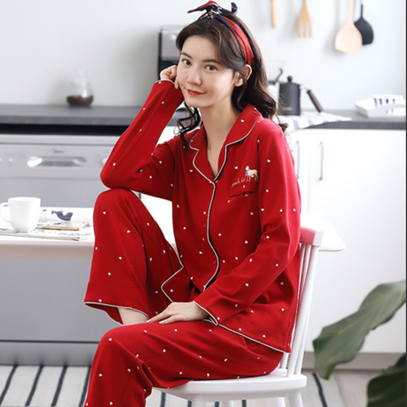 Pyjama Women Clothes Summer Womens Pajamas Sets Long-sleeved Sleepwear Suits Girl Fashion Casual Outerwear Sleepwear Night Suit