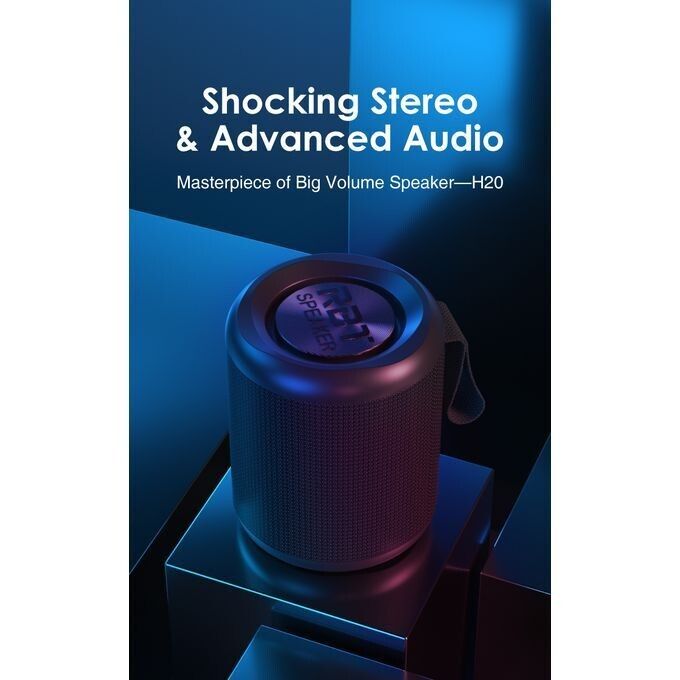 RBT Robot H20 Wireless Bluetooth Speaker – Portable Hi-Fi Sound with AUX, USB, BT