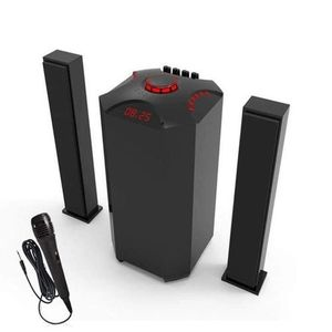 JTC J-801 Pro 2.1CH SUB Bluetooth Woofer HI-FI Sound Multimedia Speaker System default original-BT/FM-12000W + Microphone With Remote Control.