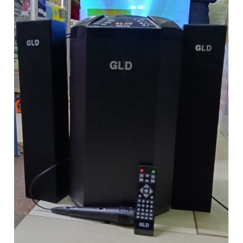 GLD GL004 Pro 2.1CH SUB Bluetooth Woofer HI-FI Sound Multimedia Speaker System default original-BT/FM-12000W + Microphone With Remote Control.
