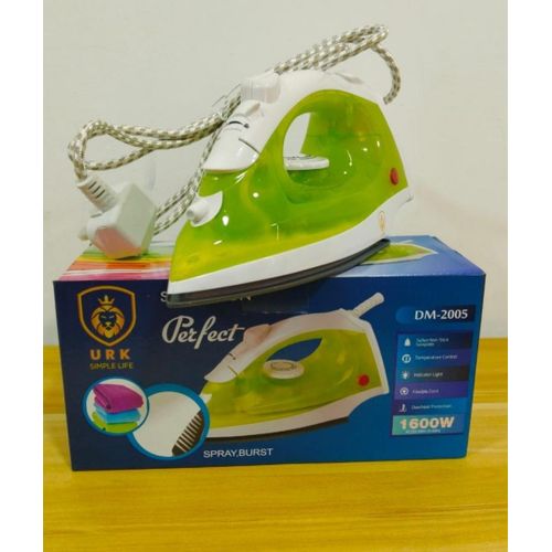 Euroken URK Steam Iron Box With Teflon Non-stick Soleplate High Quality Non-stick Electric Dry Iron Box + Free 1 YEAR WARRANTY SERVICE