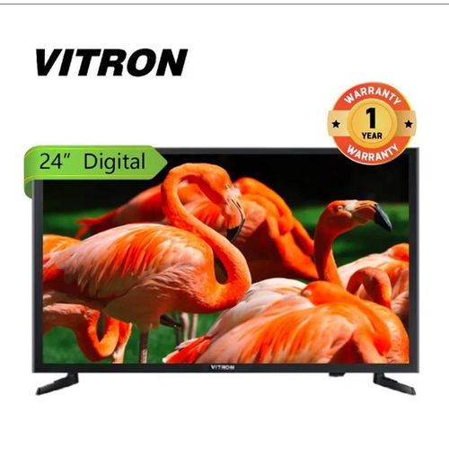 Vitron 24'' INCH AC/DC LED DIGITAL TV With Inbuilt Decorder + REMOTE CONTROL +  FREE 1 YEAR WARRANTY