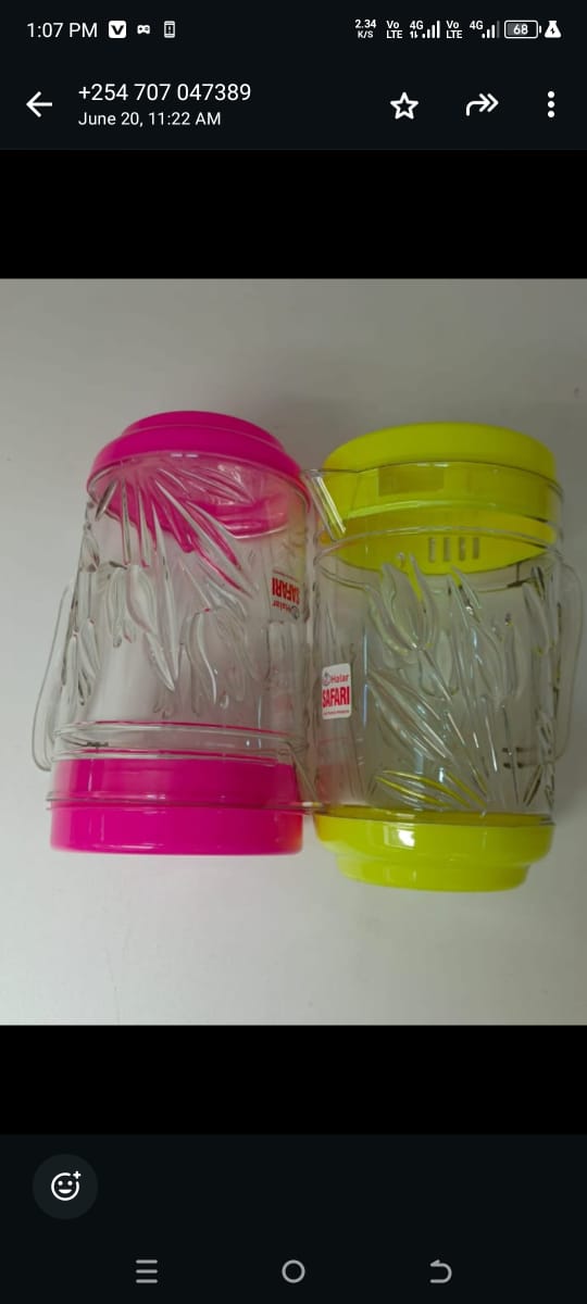 🦋2ltr Plastic Water Jug🎀Very easy to clean
Durable and Sturdy
100% food grade & BPA free