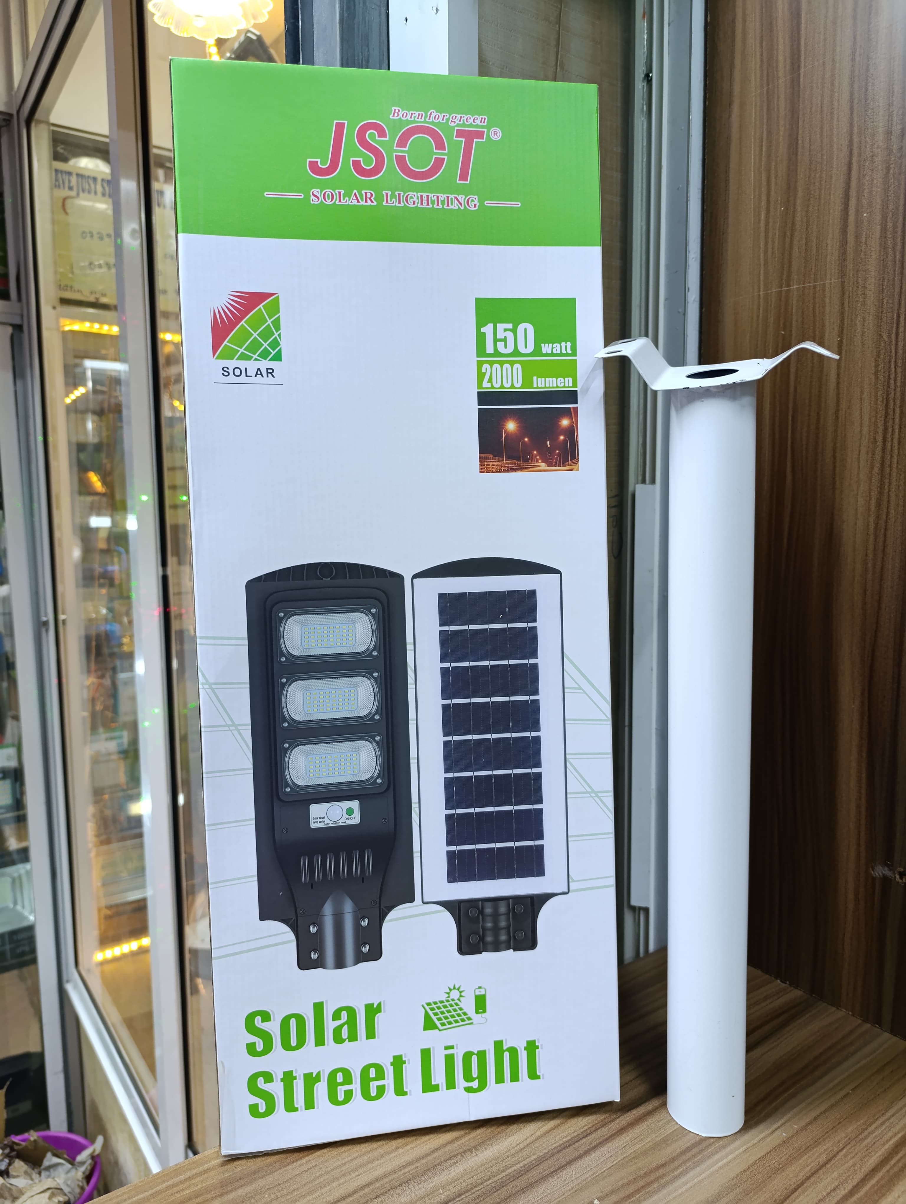 HIGH BIRGHTNESS&WIDER LIGHT AREA🎇JSOT Commercial Public Induction Post Light  150W  All in One LED Solar Street Light🎉 equipped with high quality LED,very Bright. Large capacity lithium battery whic