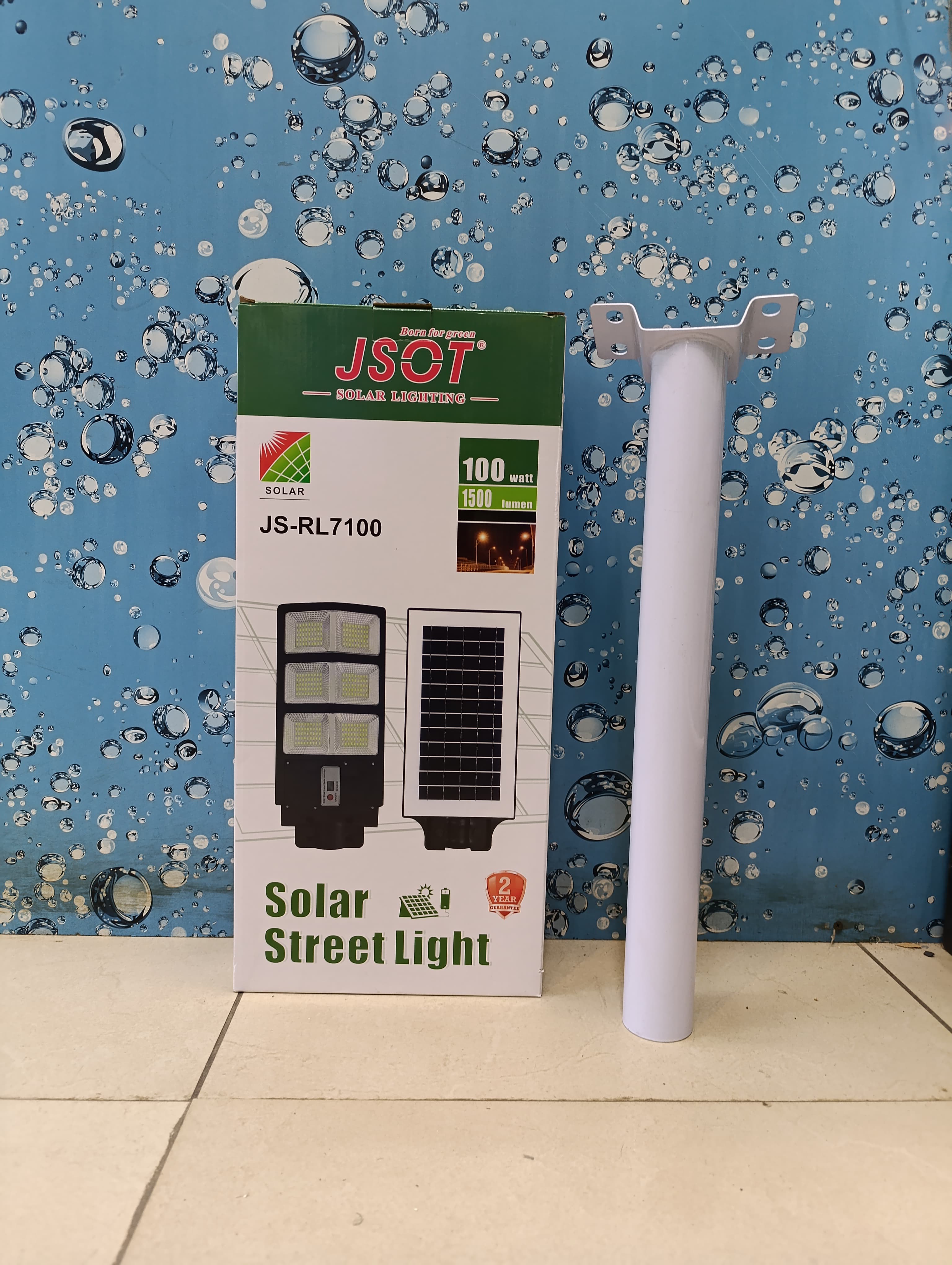 🎇JSOT 100W Wide Angle Solar Street Light – Outdoor Solar Light Waterproof LED Security Lamp With Remote Control & Motion Sensor For Garden, Street, Parking Lot🎇Wide-Angle Illumination: Innovative 12