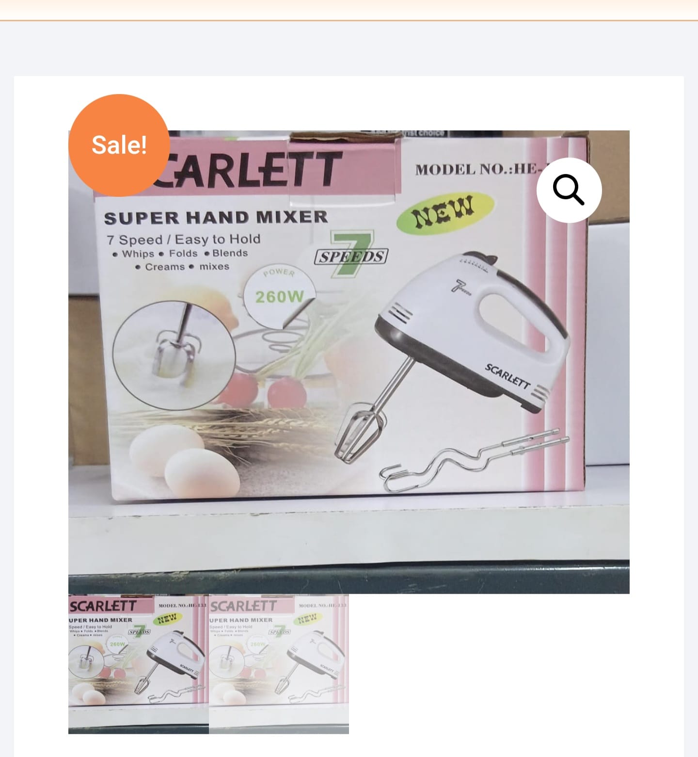 🎇Scarlet Compact Electric Hand Mixer with Speed Control – Lightweight, Powerful & Easy to Use for Baking and Mixing🎉Equipped with multiple speed settings, it lets you whisk, beat, and mix ingredient