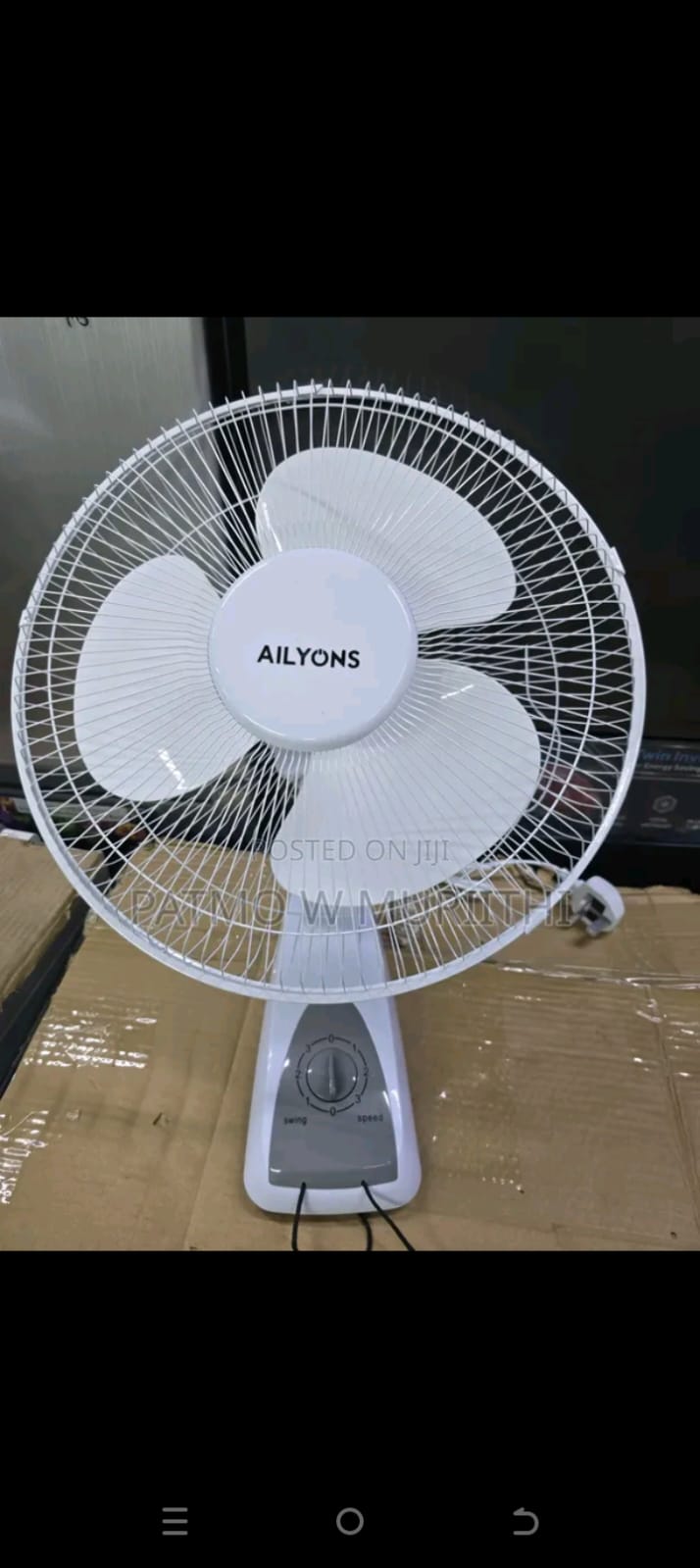 Offers execellent cooling effect😶‍🌫️AILYONS Wall Fan 16" High Quality and Durable Fan🦋fan has a safety grid and it is easy to install on the wall as it has all the nuts to achive this purpose. ALyo