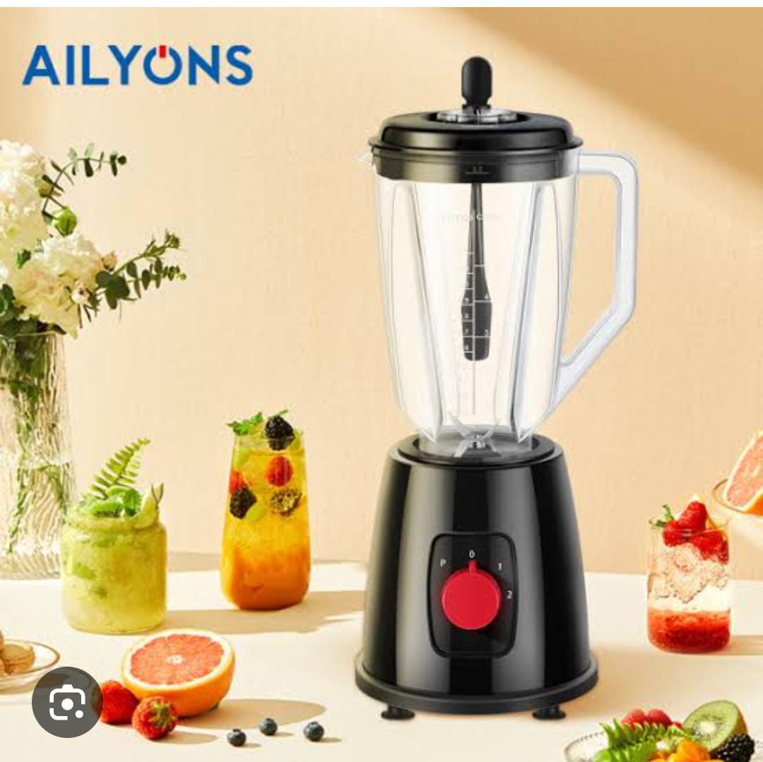 BLENDER. AILYONS 2 In 1 AILYONS Blender With Grinder Machine 1.5L, 1.5ltrs large capacity plastic jug, Stainless Steel Motor Blades, Durable, 4 speed motor with a pause function