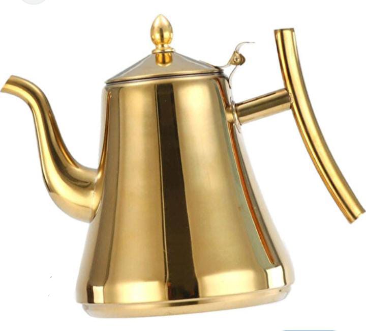 KETTLE. 2Litres Stainless Steel Tea Pot With Infusion Set, resistant to rust and staining. Stovetop compatible for quick boiling and brewing. Includes an infusion set for brewing a variety of teas.
