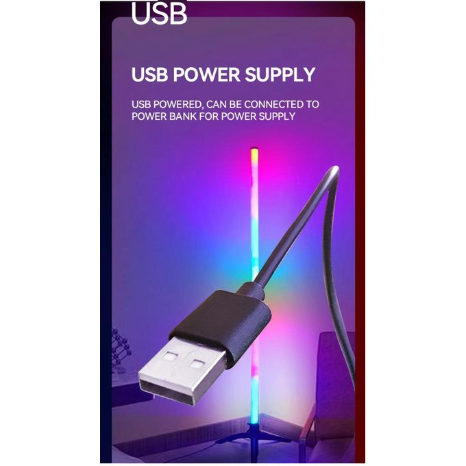 LED RGB 110CM Lighting Corner Lamp with App Bluetooth and Remote Control, Modern Standing Lamp with Music Sync