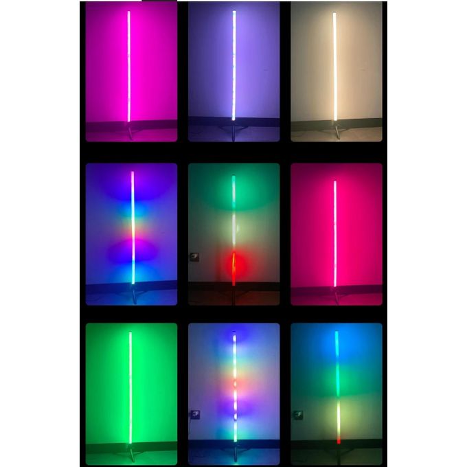 LED RGB 110CM Lighting Corner Lamp with App Bluetooth and Remote Control, Modern Standing Lamp with Music Sync
