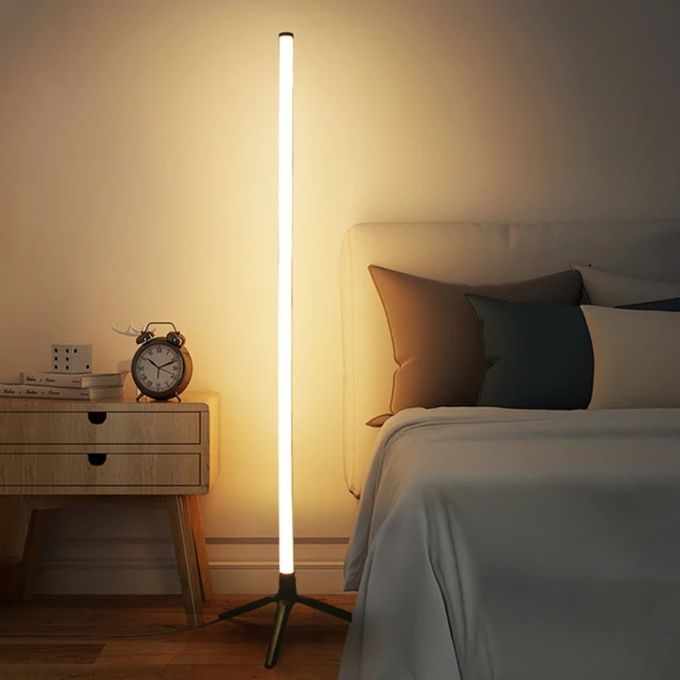 LED RGB 110CM Lighting Corner Lamp with App Bluetooth and Remote Control, Modern Standing Lamp with Music Sync