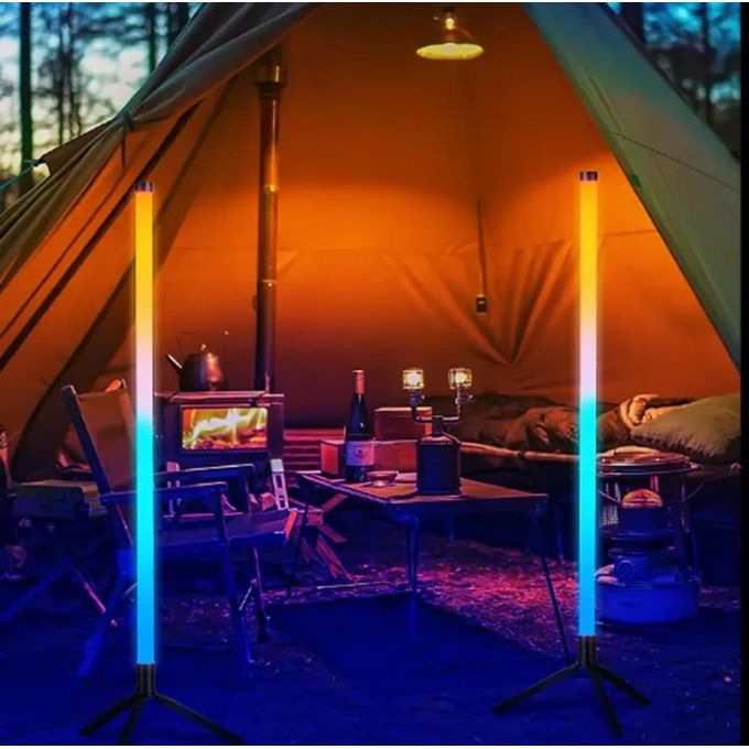 LED RGB 110CM Lighting Corner Lamp with App Bluetooth and Remote Control, Modern Standing Lamp with Music Sync