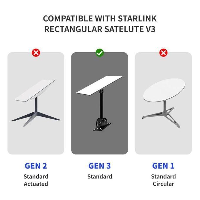 Starlink 150FT/46M Standard Actuated Cable Cat 6 for V3/ GEN 3 Connection, IP68 Waterproof Supports 1200M Protocol Network Extension Replacement Cable Cord for Router (150FT/46M) Line
