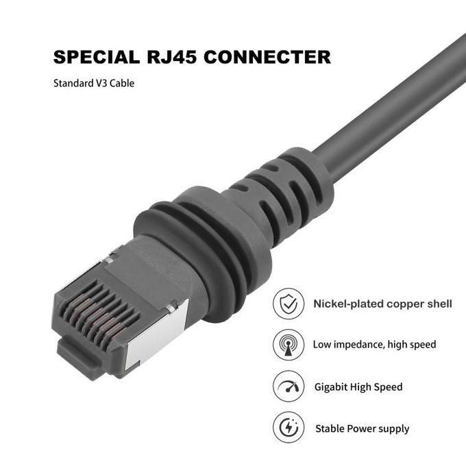 Starlink 150FT/46M Standard Actuated Cable Cat 6 for V3/ GEN 3 Connection, IP68 Waterproof Supports 1200M Protocol Network Extension Replacement Cable Cord for Router (150FT/46M) Line