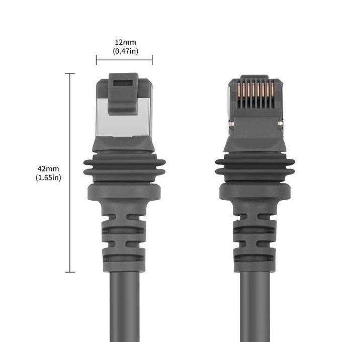 Starlink 150FT/46M Standard Actuated Cable Cat 6 for V3/ GEN 3 Connection, IP68 Waterproof Supports 1200M Protocol Network Extension Replacement Cable Cord for Router (150FT/46M) Line