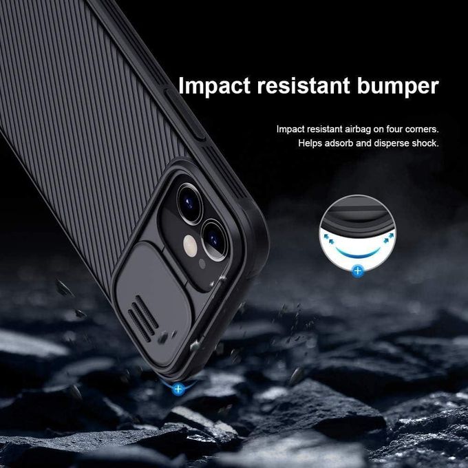 Nillkin For iPhone 12 Phone Case , CamShield / Camera Shield Case with Sliding Camera Back Cover & Supports Wireless Charging Cover Shockproof Heavy Duty Anti Scratch Slim Protective Nilkin Phone Case