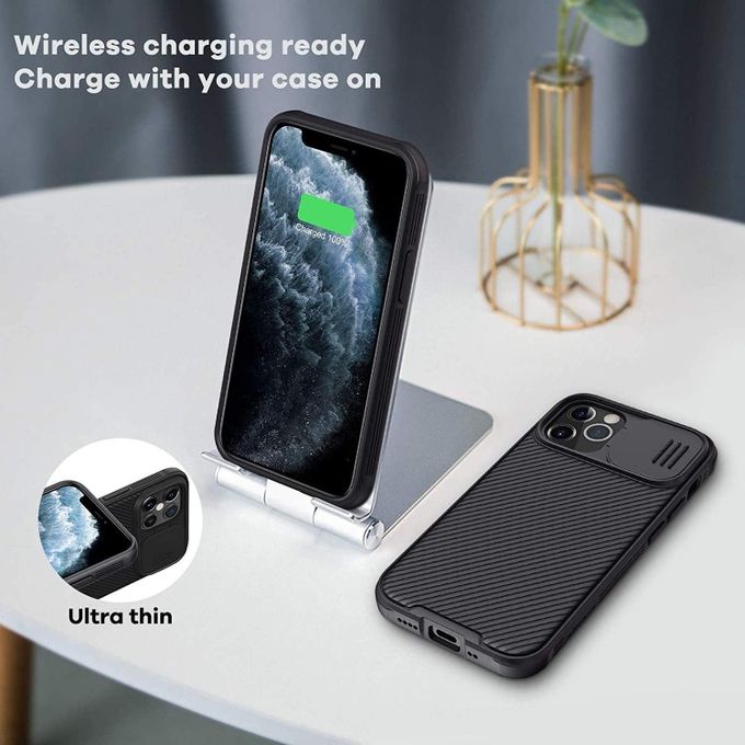 Nillkin For iPhone 12 Phone Case , CamShield / Camera Shield Case with Sliding Camera Back Cover & Supports Wireless Charging Cover Shockproof Heavy Duty Anti Scratch Slim Protective Nilkin Phone Case