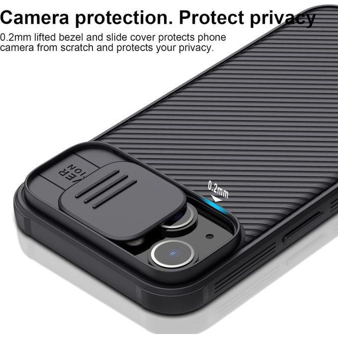 Nillkin For iPhone 14 Phone Case , CamShield / Camera Shield Case with Sliding Camera Back Cover & Supports Wireless Charging Cover Shockproof  Slim Protective Nilkin Phone Case