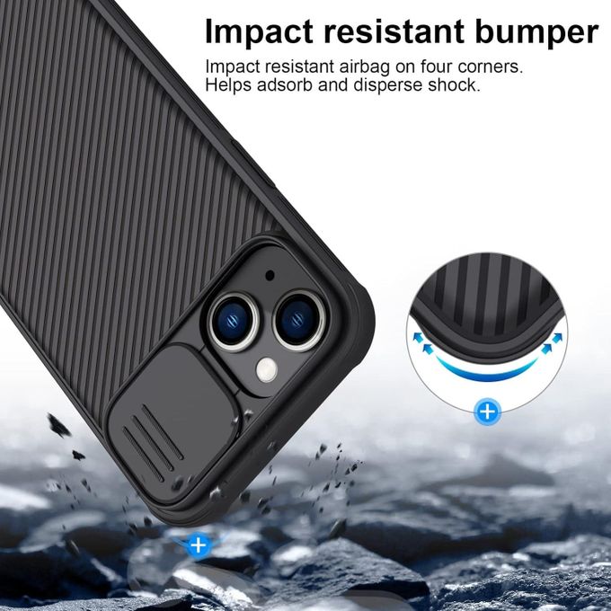 Nillkin For iPhone 14 Phone Case , CamShield / Camera Shield Case with Sliding Camera Back Cover & Supports Wireless Charging Cover Shockproof  Slim Protective Nilkin Phone Case