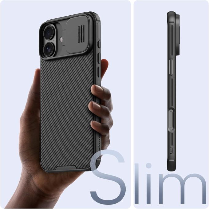 Nillkin For iPhone 16 Plus Phone Case , CamShield / Camera Shield Case with Sliding Camera Back Cover & Supports Wireless Charging Cover Shockproof  Slim Protective Nilkin Phone Case