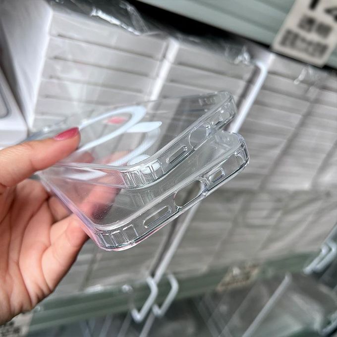 iPhone 17 Clear Magnetic Wireless Magsafe Charging Clear Shockproof Transparent Colorless iPhone Back Phone Cases / Cover For iPhone 17 Clear Wireless Magsafe Clear Transparent iPhone Phone Case Cover