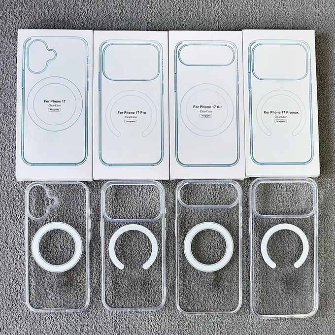 iPhone 17 Pro Clear Magnetic Wireless Magsafe Clear Shockproof Transparent Colorless iPhone Back Phone Cases / Cover For iPhone 17 Pro Clear Wireless Magsafe Clear Transparent iPhone Phone Case Cover