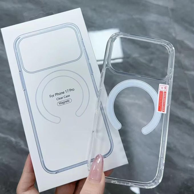 iPhone 17 Pro Clear Magnetic Wireless Magsafe Clear Shockproof Transparent Colorless iPhone Back Phone Cases / Cover For iPhone 17 Pro Clear Wireless Magsafe Clear Transparent iPhone Phone Case Cover