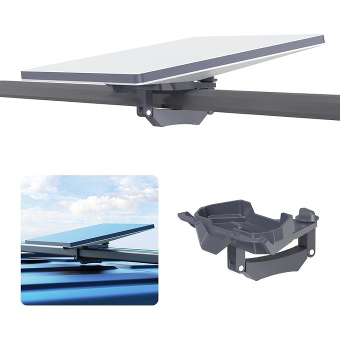 Starlink Mini CAR Roof Rack Mount for StarlinkMini Standard Pole RV, Caravans, Portable Stainless Aluminum Alloy Travel Mount for Accessories StarlinkMini Dishy