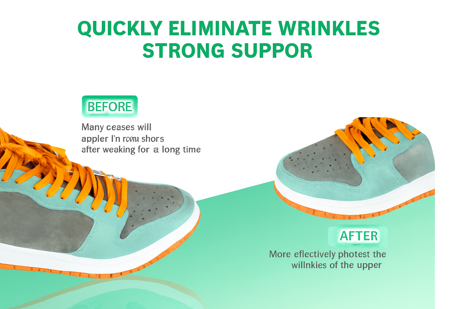 2 Pieces Anti-Crease Shoe Protector Guard Anti-Wrinkle Anticrease Guard 2 Pairs Crease Protectors for Sneakers Shoe - Anti Wrinkle Crease Protectors for Jordan 1, AF1s and Dunks, Shoe Guards