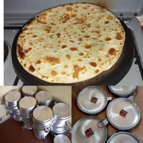 Jua Kali Chapati Pan – Heavy-Duty Non-Stick Cast Iron Pan for Home and Commercial Cooking, Fast Heating, Even Heat Distribution, Long-Lasting Durable Design for Multipurpose Frying