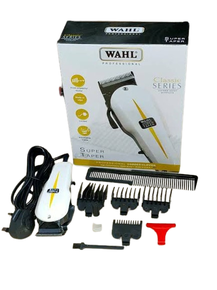 Wahl Professional Super Taper Shaving Machine – Powerful Quiet Barber Clipper with Long-Lasting V5000 Motor, Classic Design, Durable Build for Busy Stylists and Professional Kinyozi Use