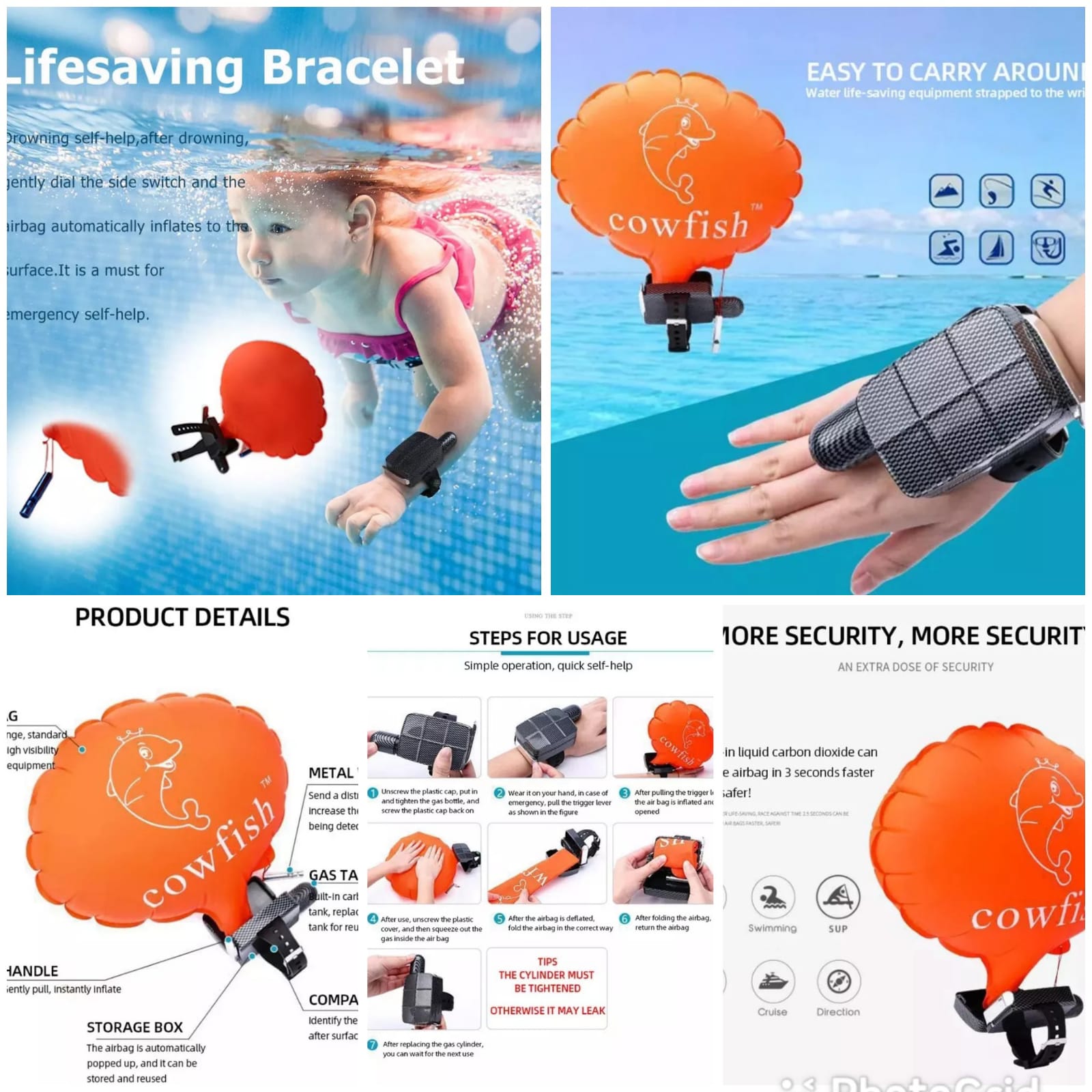 Anti-drowning bracelet
. With increased cases of kids drowning and adult too, this is a perfect life saving gadget, any household must have for each family member