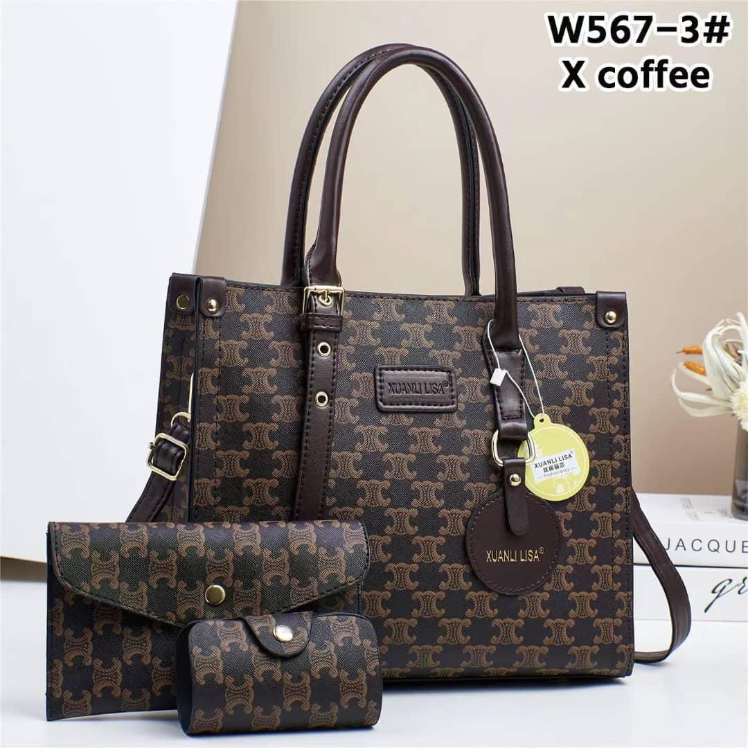 Elevate your everyday look with this elegant 3-in-1 handbag set—style, convenience, and class all in one!