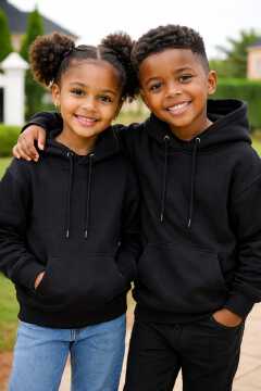 Kids Warm Hooded Sweatshirts – Soft Fleece Casual Hoodies for Boys & Girls (Ages 3–12)