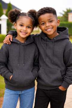 Kids Warm Hooded Sweatshirts – Soft Fleece Casual Hoodies for Boys & Girls (Ages 3–12)