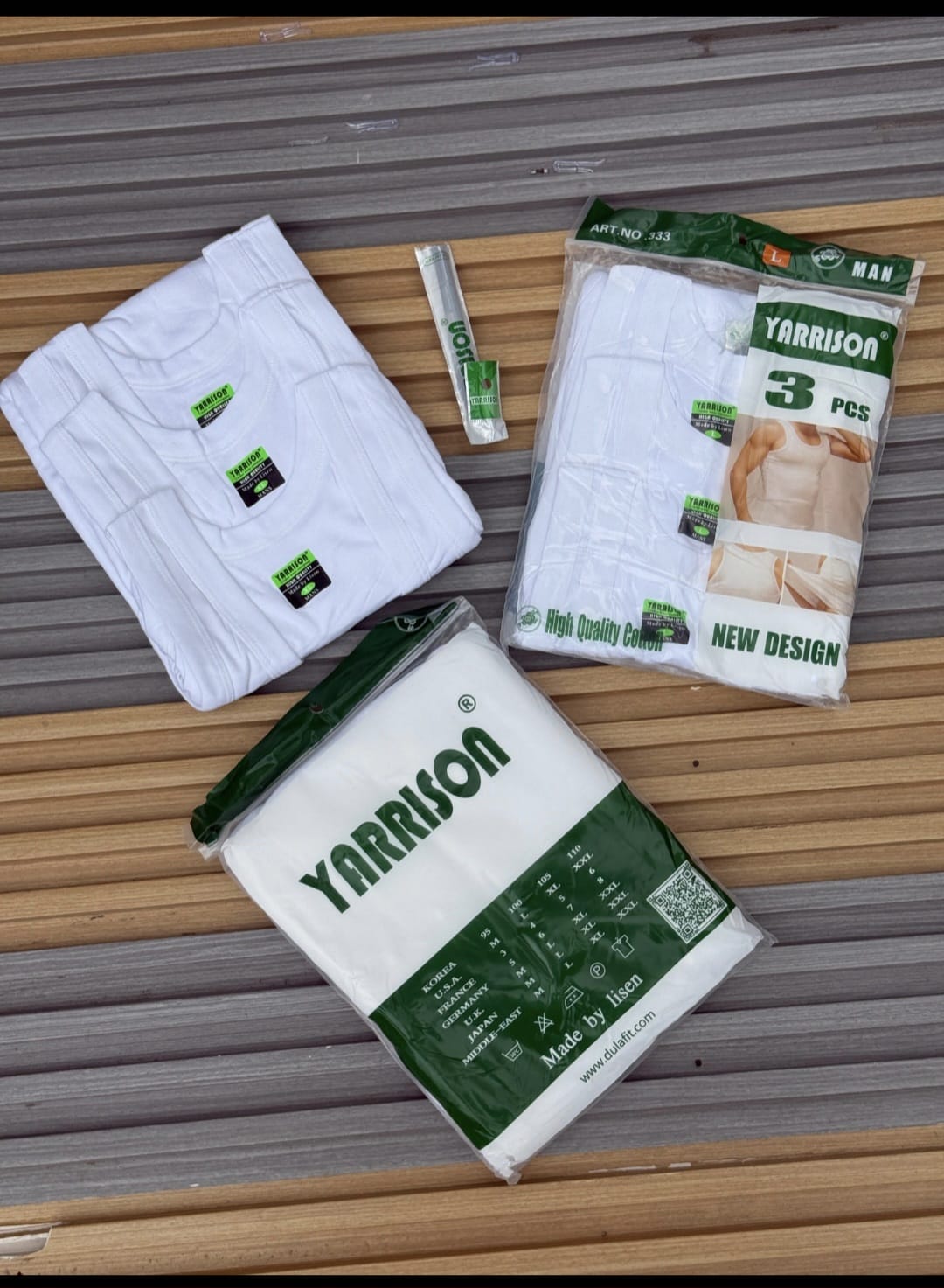 YARRISON Men’s Premium Cotton Vests (3PCS Set)