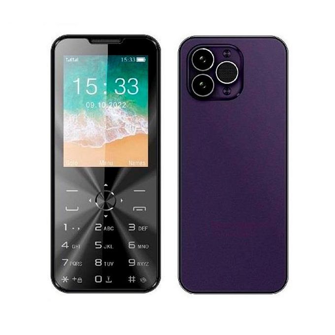Kgtel K15 Pro - Button Full Touch - 2.4" - Dual SIM - TYPE-C Charger - 1500mAh - Purple