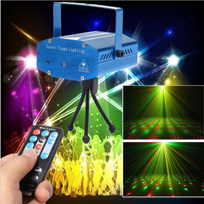 MINI LED LASER PROJECTOR STAGE LIGHTING EFFECT STROBE LASER SHOW PARTY STAGE SOUND LIGHTS